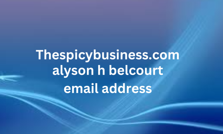 alyson h belcourt email address